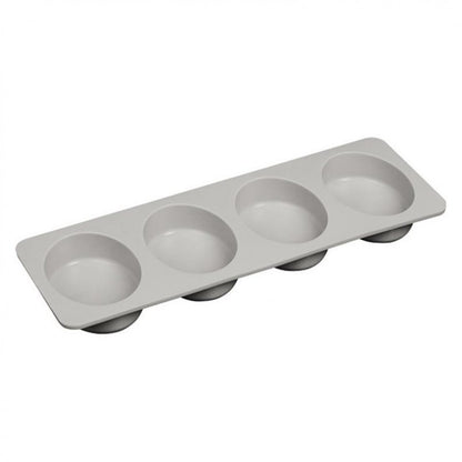 SILICONE 4 CAVITY OVAL SHAPE SOAP MOLD