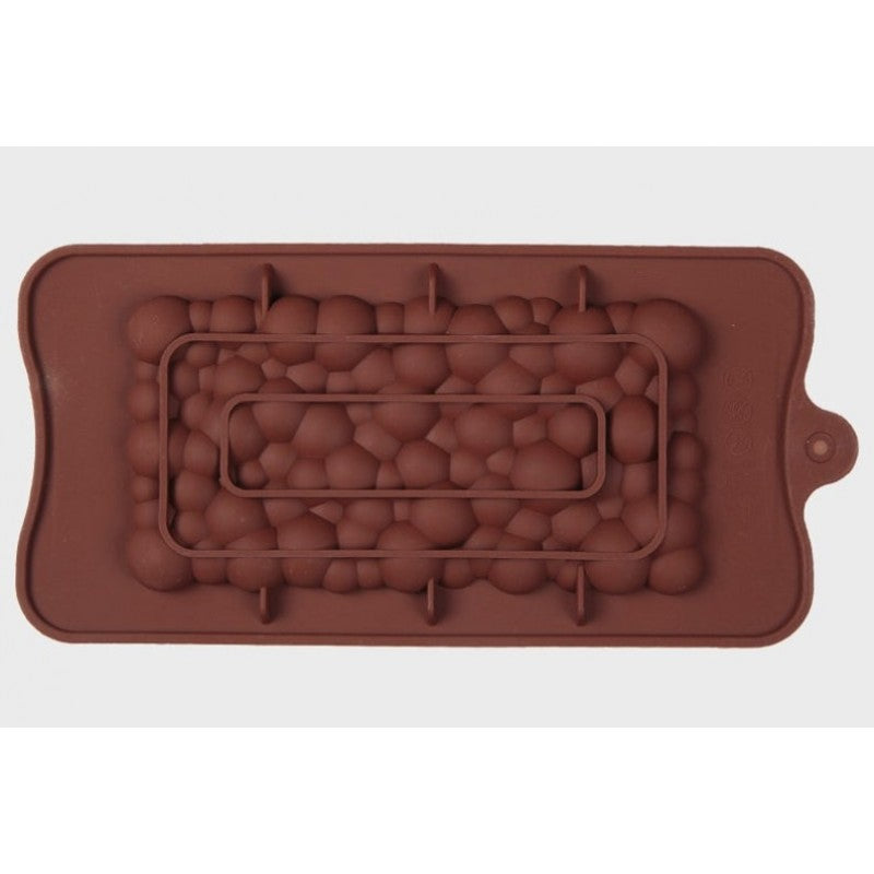 SILICONE BUBBLE CHOCOLATE BAR MOLD SIZE 6 INCH X 3 INCH