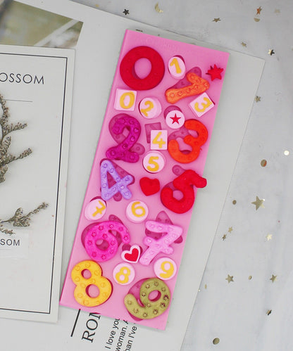 Beauty Numbers Silicone Fondant Molds
