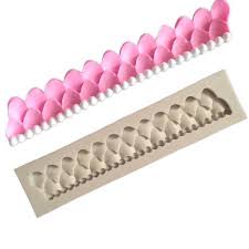 Silicon Pearl Lace Boarder Fondant Mold