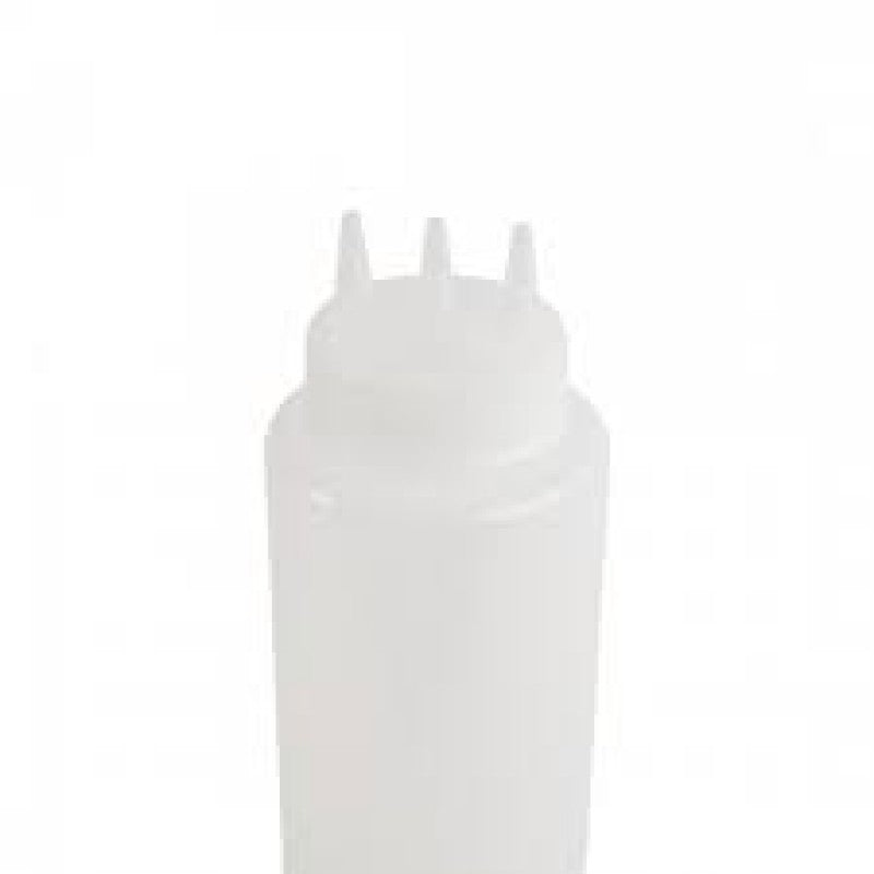 Transparent 3 Nozzle Squeeze Bottle 800ml