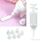 Icing Piping Gun For Cake Decoration With 8 Nozzle Tip Set