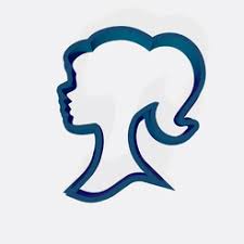 Barbie Face Cookie Cutter size 2.5 x 2.5