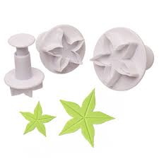 FIVE PETAL FLOWER PLUNGER CUTTER 3PCS SET