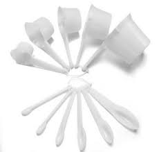 11pcs White Measuring Cups & Spoons Set