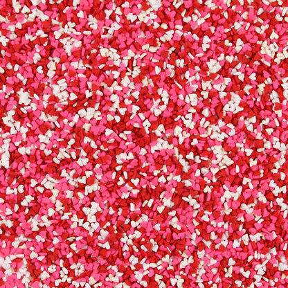 Mini Hearts Red White Pink Sprinkles Confettis