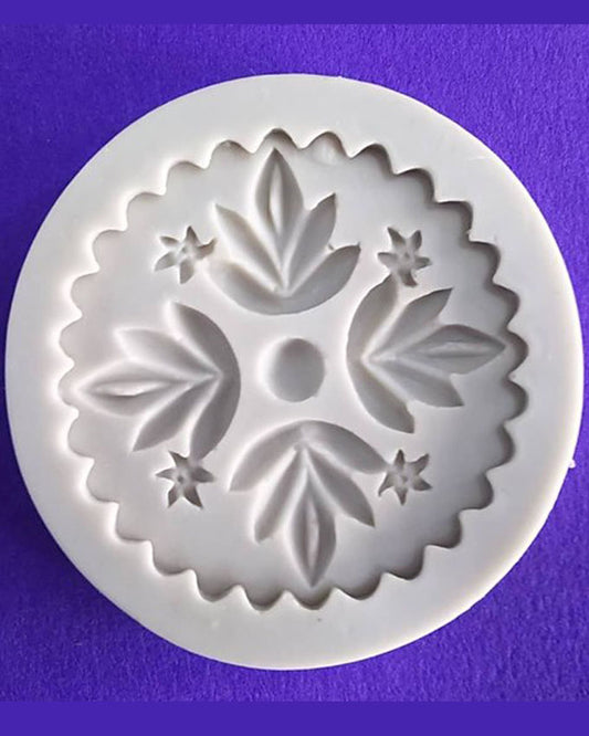Silicon Flower Stamp fondant Mold Size 6.5cm