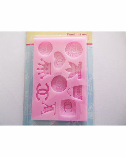 Silicon Multi Logo Fondant Mold