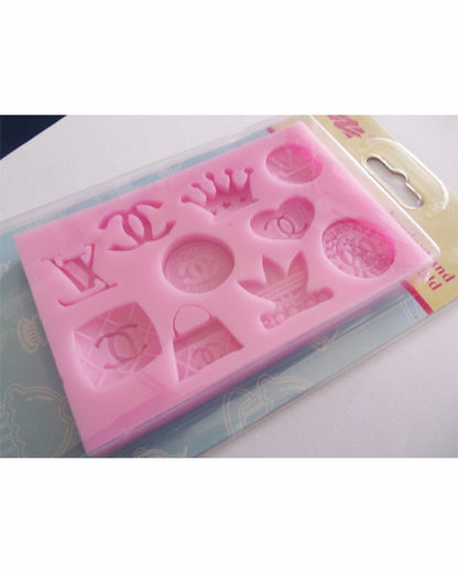 Silicon Multi Logo Fondant Mold