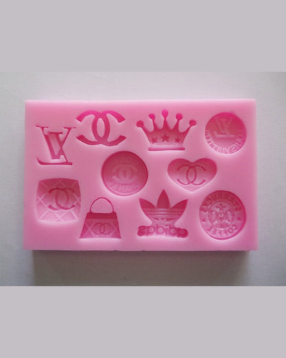 Silicon Multi Logo Fondant Mold