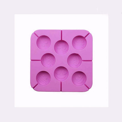 SILICON EMOJI LOLLIPOP CANDY MOLD