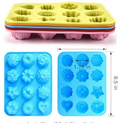 SILICON MINI ASSORTED BUNDT BAKING MOLD