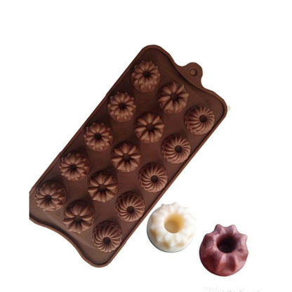 SILICON MINI BUNDT CHOCOLATE MOLD