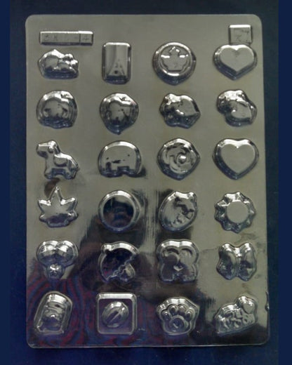 Plastic Chocolate Molds Set 6 pieces