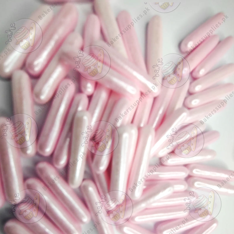 Metallic Pink Rods Sprinkle Confetti – Bakers Supplies