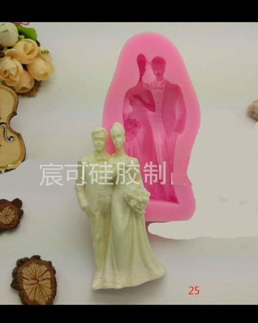 Silicon Elegant Couple Fondant Mold