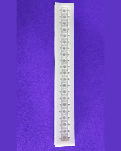 Silicon Checkered Bead Fondant Mold Size18 x 2.5 cm