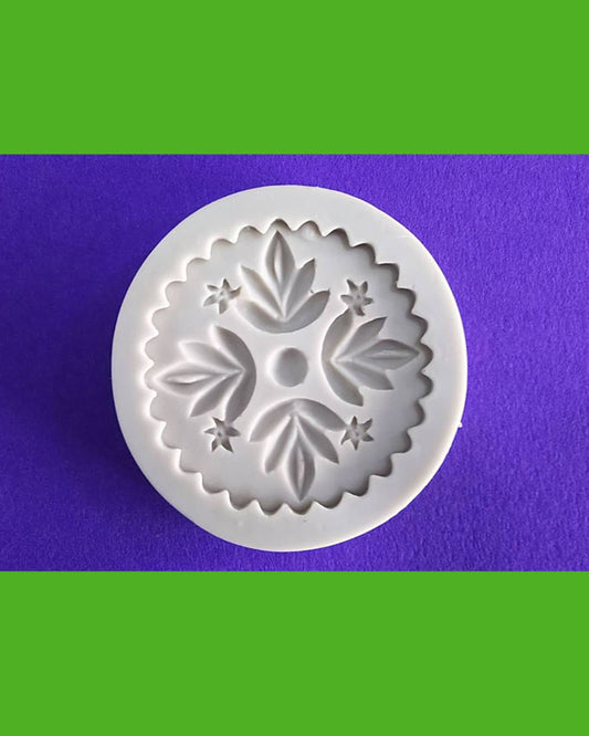 Silicon Flower Stamp fondant Mold Size 6.5cm