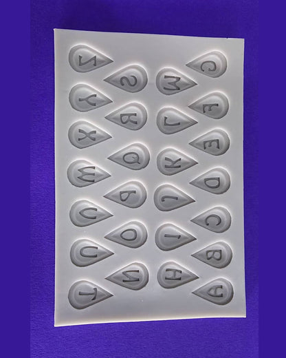 Silicon Simple Alphabet Balloon Fondant Mold Size 16×10 cm