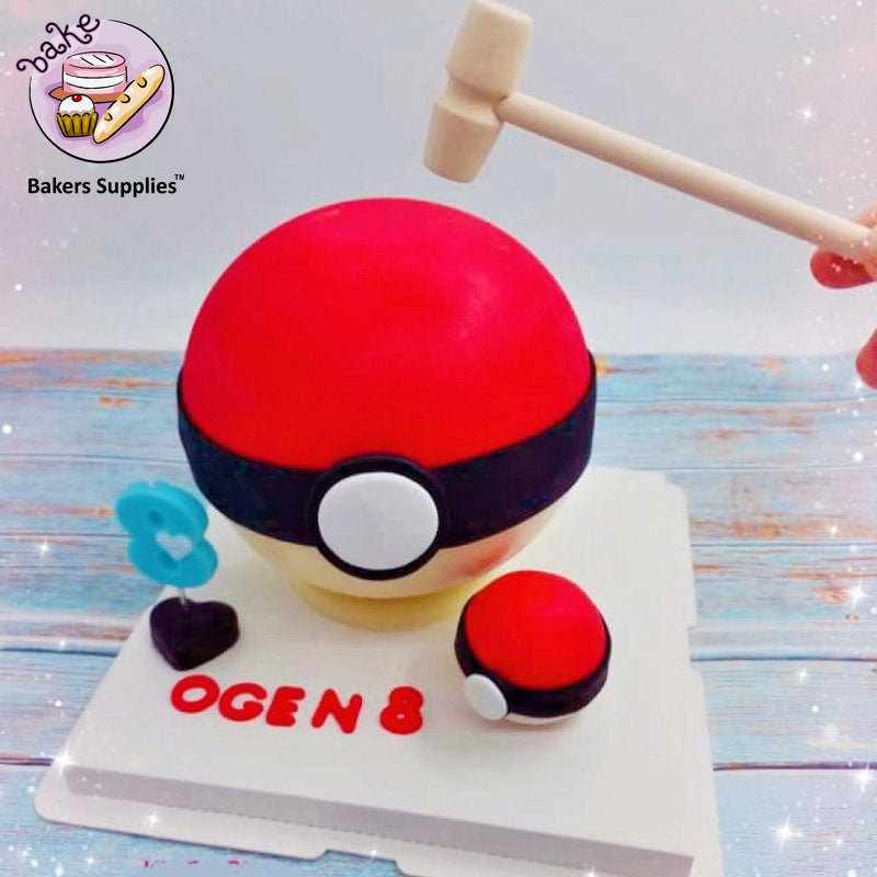 Pinata Cake Wooden Hammer 14cm 1 pcs