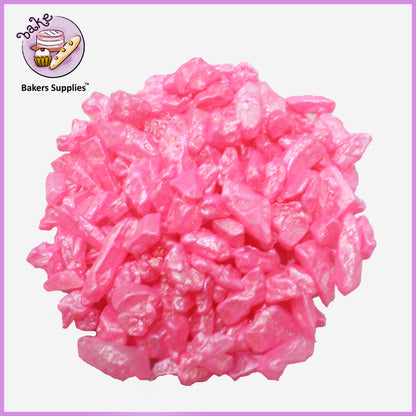Dark Pink Shiny Rocks Sprinkle Confetti