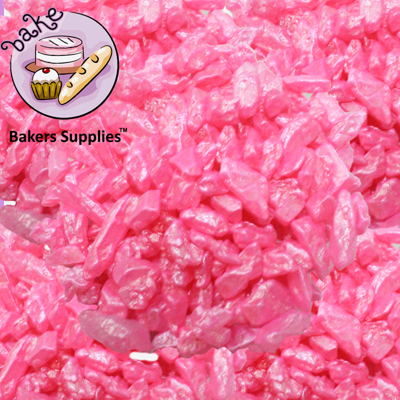 Dark Pink Shiny Rocks Sprinkle Confetti