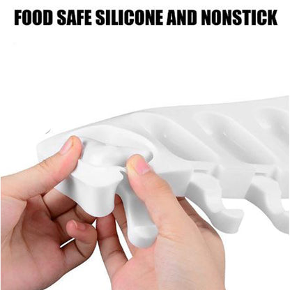 SILICON CAKESICLES POPSICLES MOLD 4 CAVITY WITH 50  STICK
