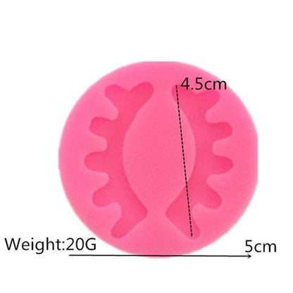 Silicon unicorn Eye Lashes Fondant Mold