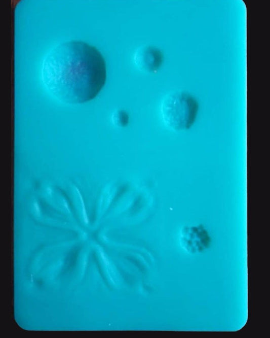 Silicon Giant Round Flower Veiner Fondant Mold