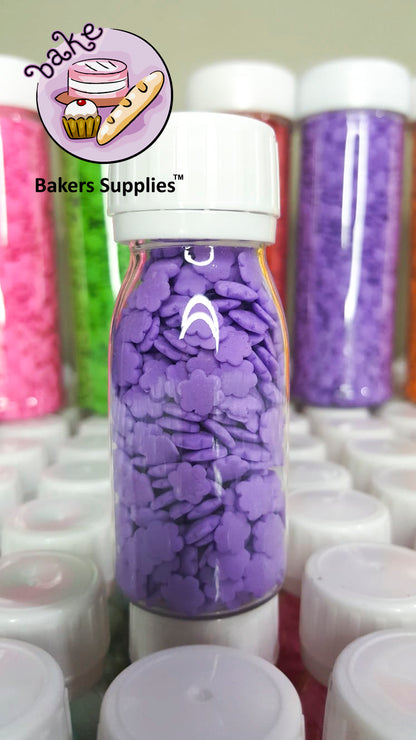 4mm Solid Purple Flower Sprinkle Confetti