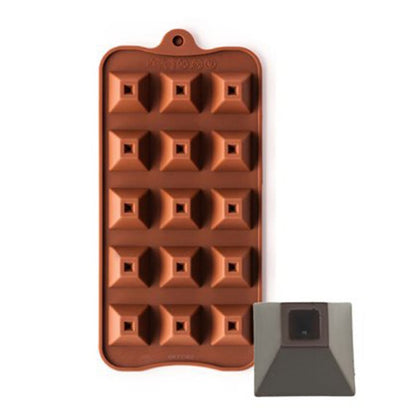 SILICON PYRAMID CHOCOLATE MOLD