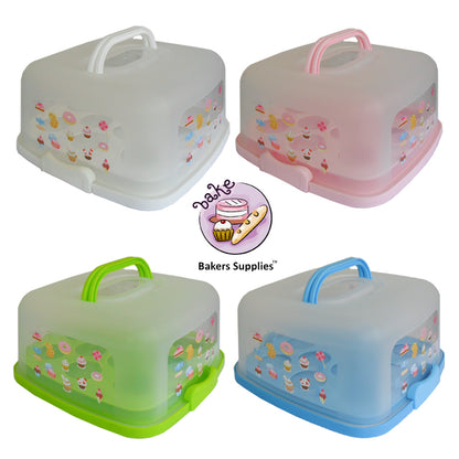 Square Cake Caddy Cupcake Caddy