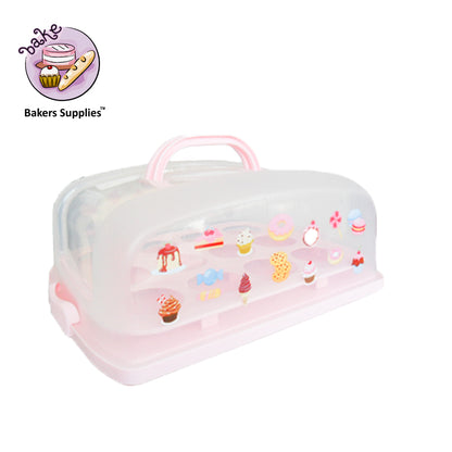 Rectangle Cake Caddy Cupcake Caddy