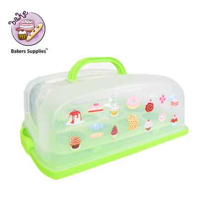 Rectangle Cake Caddy Cupcake Caddy