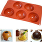 5 Cavity Silicon Sphere Tray
