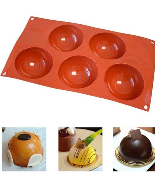 5 Cavity Silicon Sphere Tray