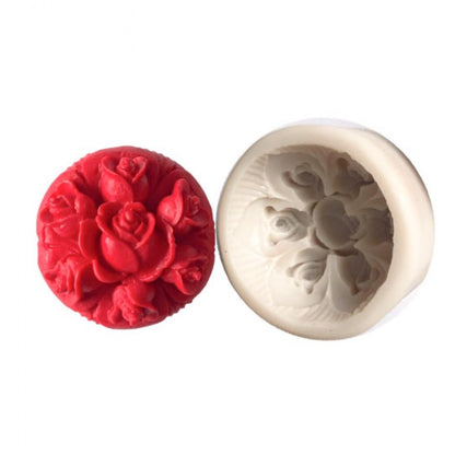 SILICON NIRAL ROSE SOAP FONDANT MOLD