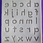 Silicon Lowercase Alphabet Fondant Mold Size 12x10cm