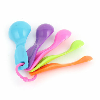 5pcs Multi Color Spoon Set