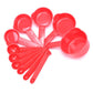 11pcs Red Measuring Cups & Spoon Set