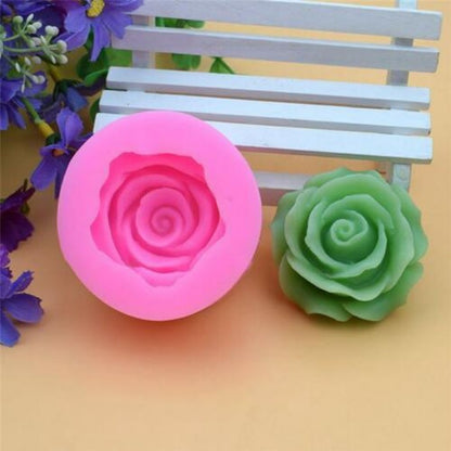 SILICON NEW 3D ROSE FONDANT MOLD