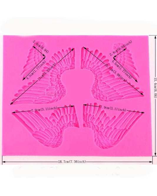 SILICON ANGEL WINGS FONDANT MOLD