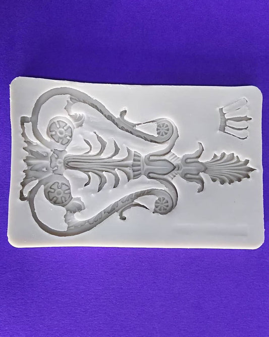 Silicon Royal Crown Fondant Mold Size 13x8cm