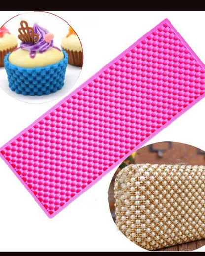 SILICON BEAUTIFUL LACE PATTERN FONDANT MOLD
