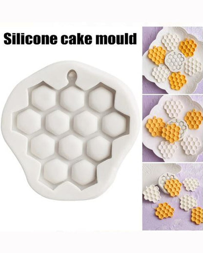 SILICON HONEY COMB MAZE FONDANT MOLD