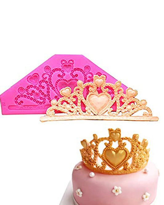 SILICON WEDDING CROWN TIARA FONDANT MOLD