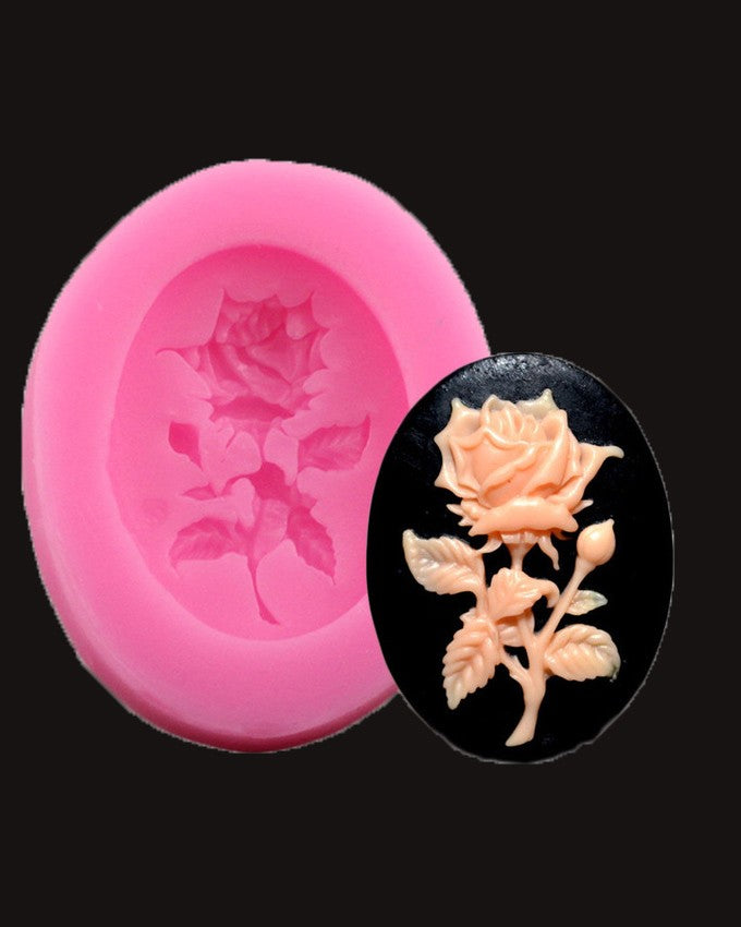 Rose Flower Silicon Fondant Mold