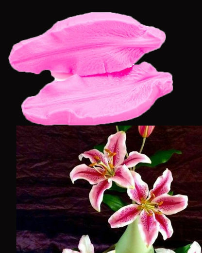 Silicon Lily Petal Veiner Fondant Mold
