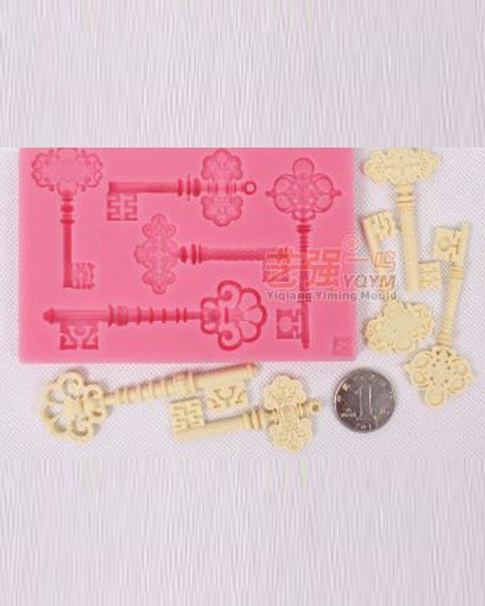 SILICON ROYAL KEY FONDANT MOLD