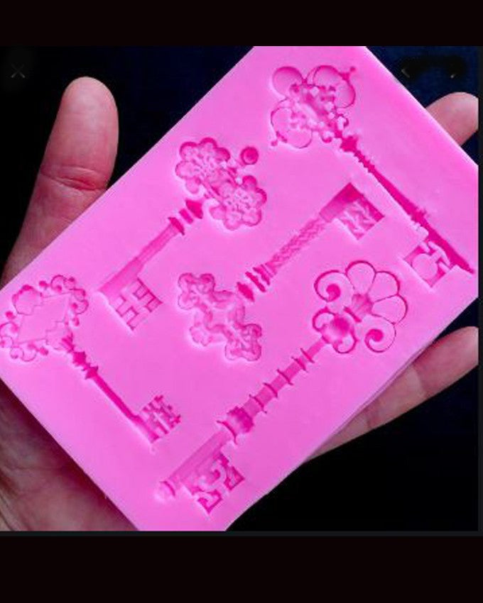 SILICON ROYAL KEY FONDANT MOLD